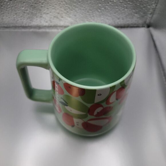 NWT! Starbucks Mint Apple Mug 2020 Teacher Appreciation Ceramic Cup - Picture 3 of 3